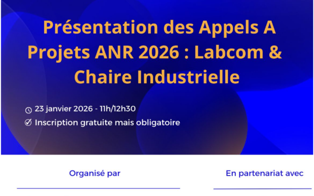 Webinaire Enosis : ANR Labcom et Chaire Industrielle