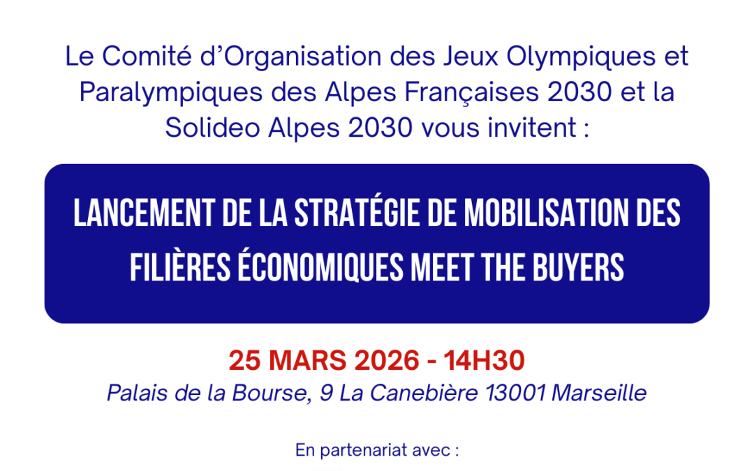 JO 2030 – Lancement de la stratégie de mobilisation des filières économiques